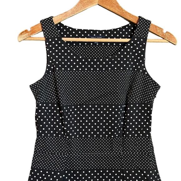 3 for $30! Tommy Hilfiger black and white polka dot dress - Picture 9 of 11